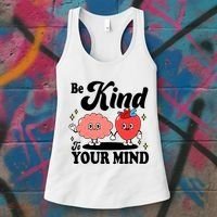 Be Kind To Your Mind Mental Health Awareness Women's Tank Top thumb 3