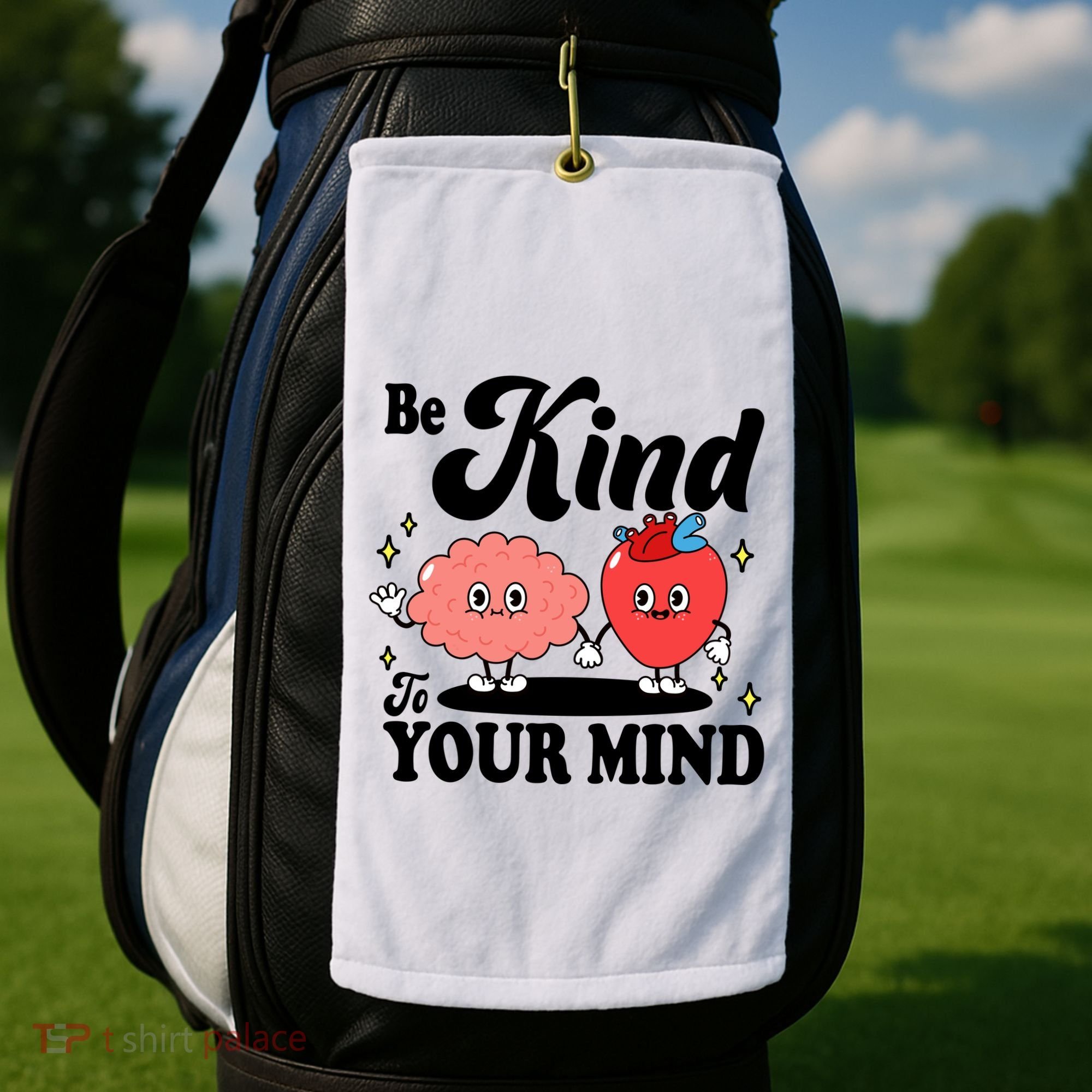 Be Kind To Your Mind Mental Health Awareness Golf Towel