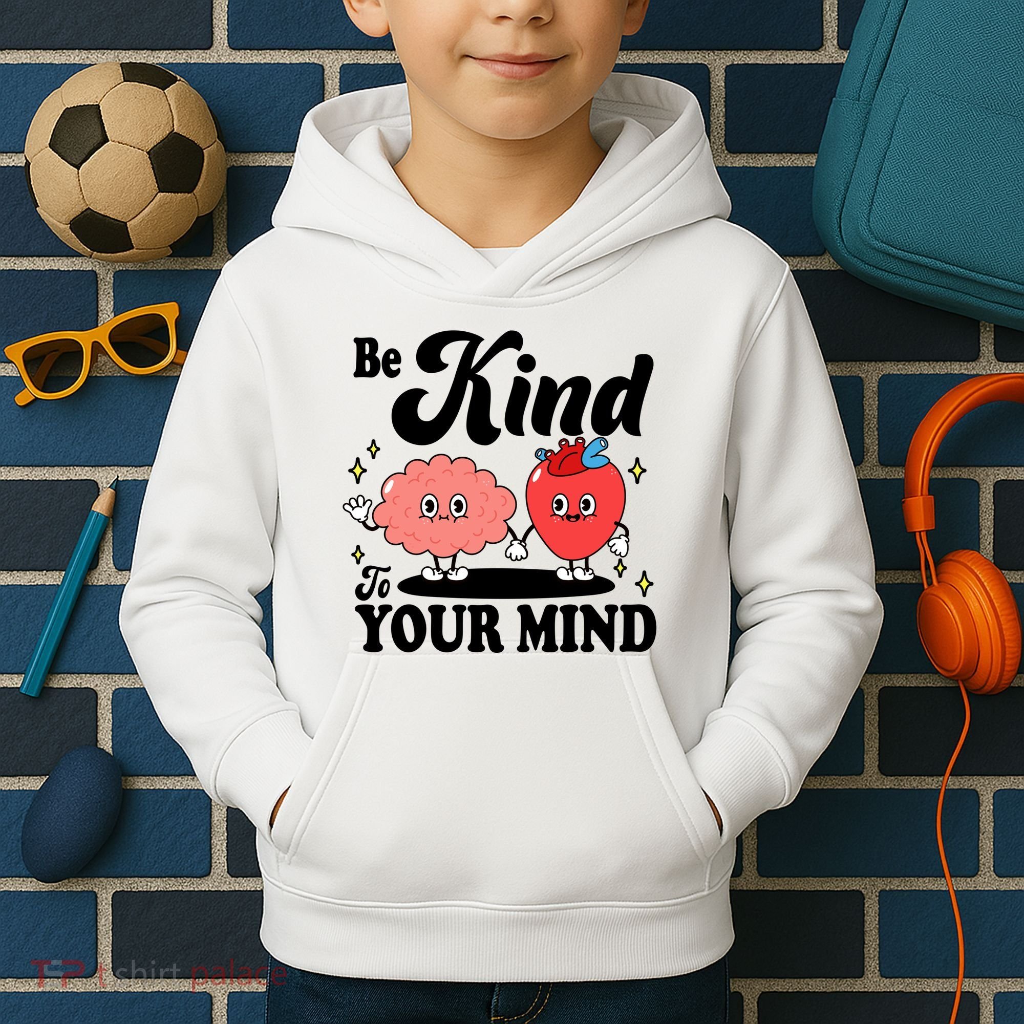 Be Kind To Your Mind Mental Health Awareness Kids Hoodie