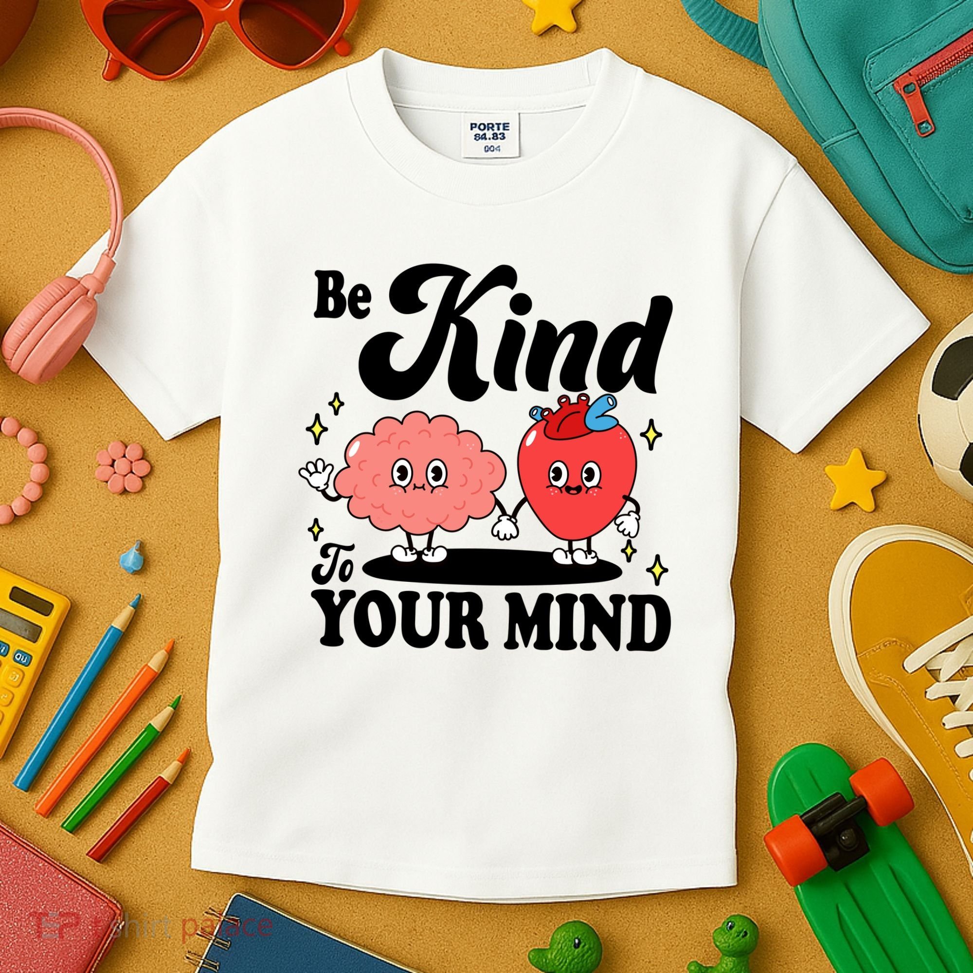 Be Kind To Your Mind Mental Health Awareness Kids T-Shirt