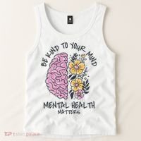 Be Kind To Your Mind Mental Health Matters Tank Top thumb 2