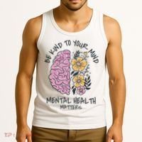 Be Kind To Your Mind Mental Health Matters Tank Top thumb 3