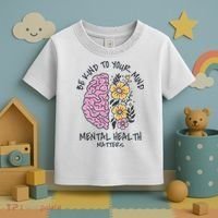 Be Kind To Your Mind Mental Health Matters Toddler T-Shirt thumb 3