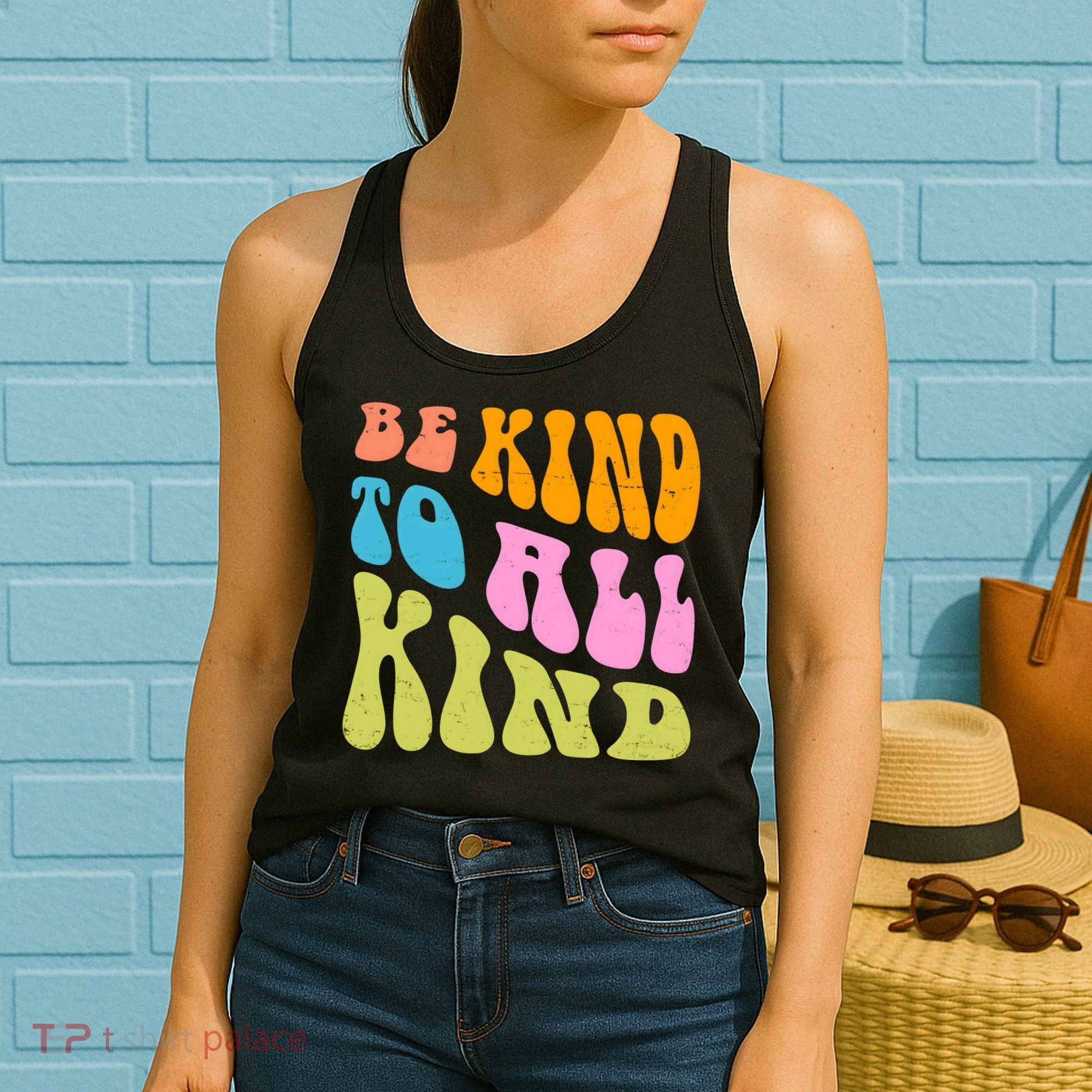 Be Kind To All Kind Quote Retro Women's Tank Top