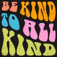 Be Kind To All Kind Quote Retro Toddler Hoodie thumb 2