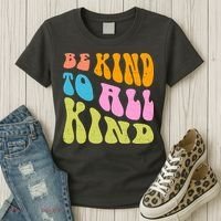 Be Kind To All Kind Quote Retro Women's T-Shirt thumb 3
