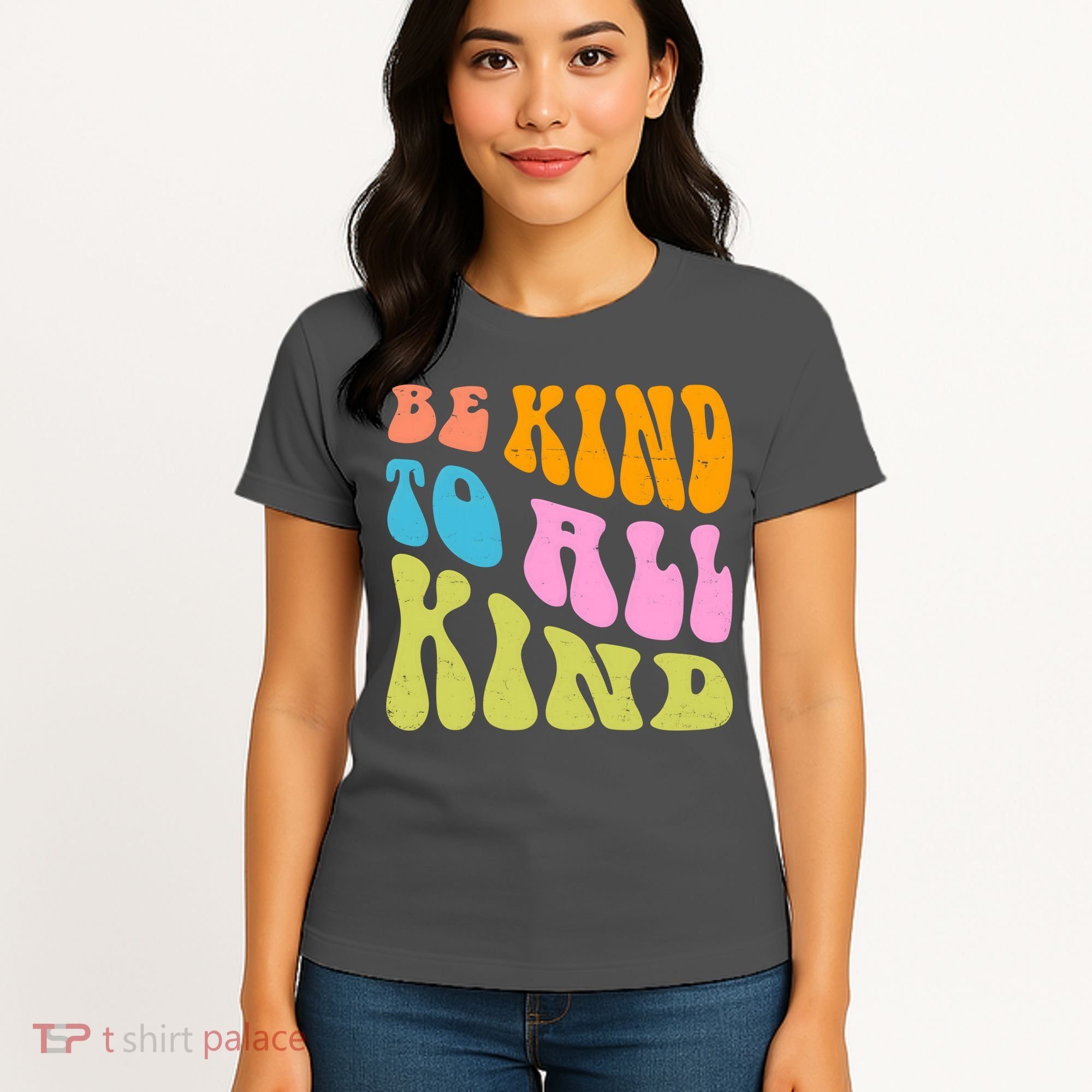 Be Kind To All Kind Quote Retro Women's T-Shirt