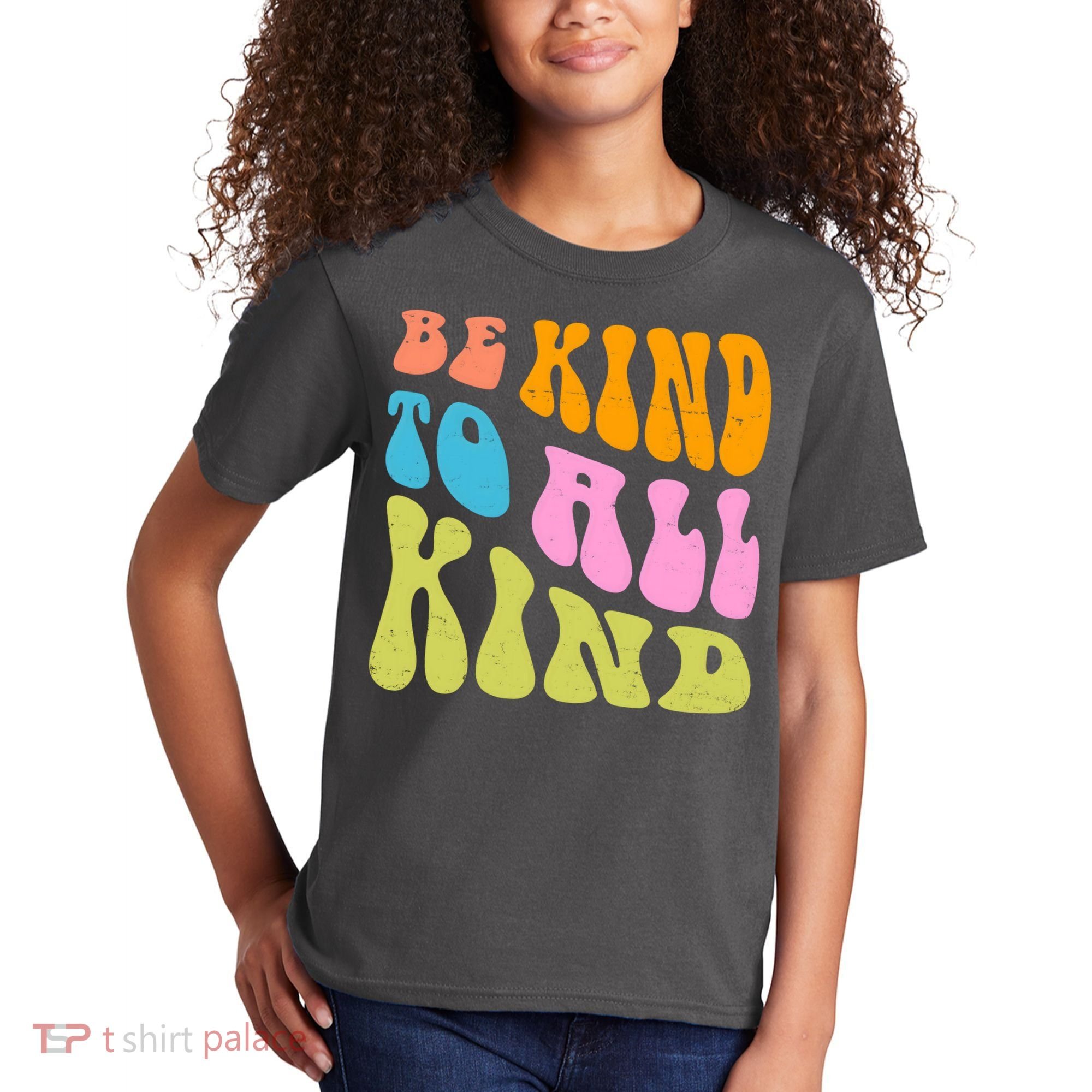 Be Kind To All Kind Quote Retro Kids T-Shirt