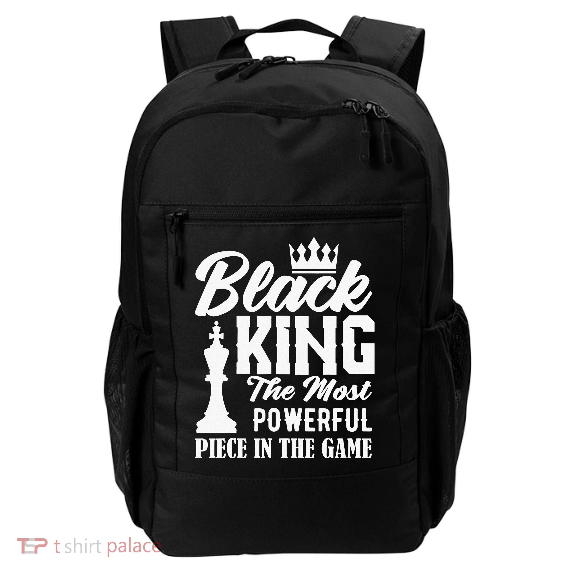 Black King The Most Powerful Piece in The Game Backpack