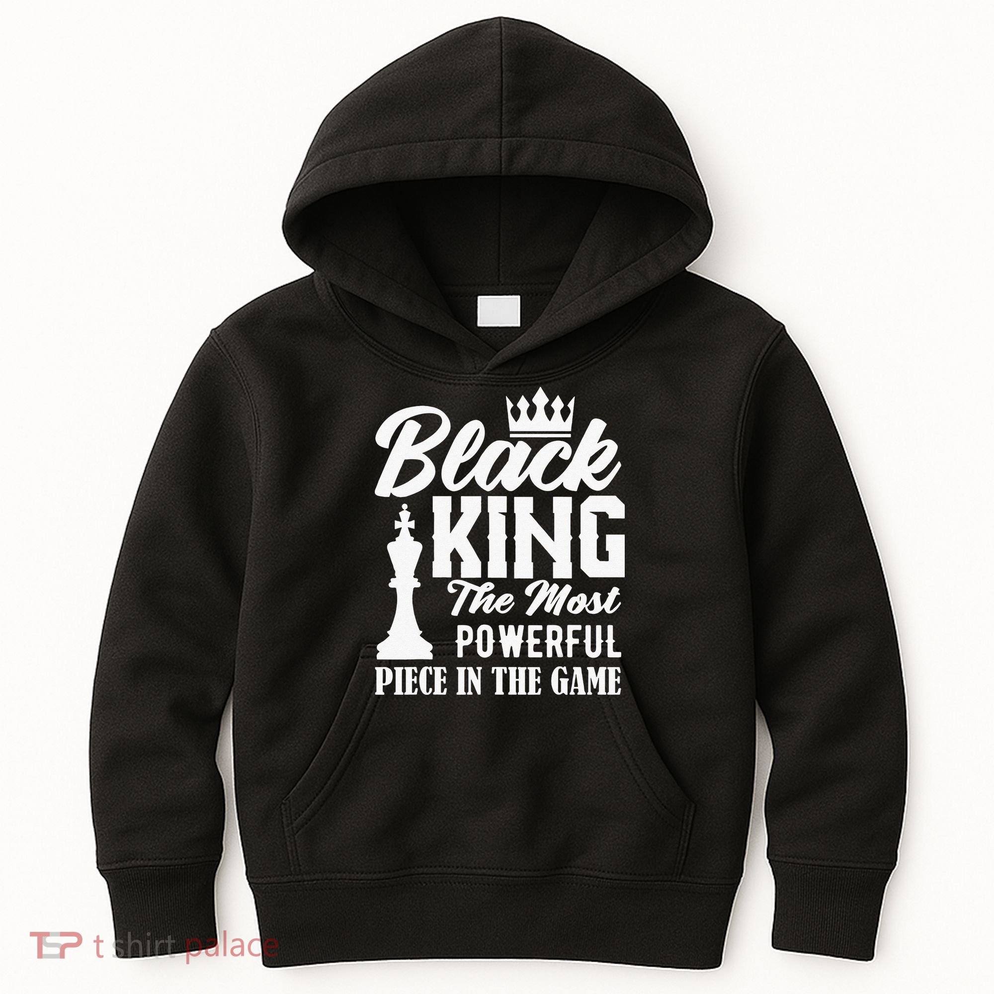 Black King The Most Powerful Piece in The Game Kids Hoodie