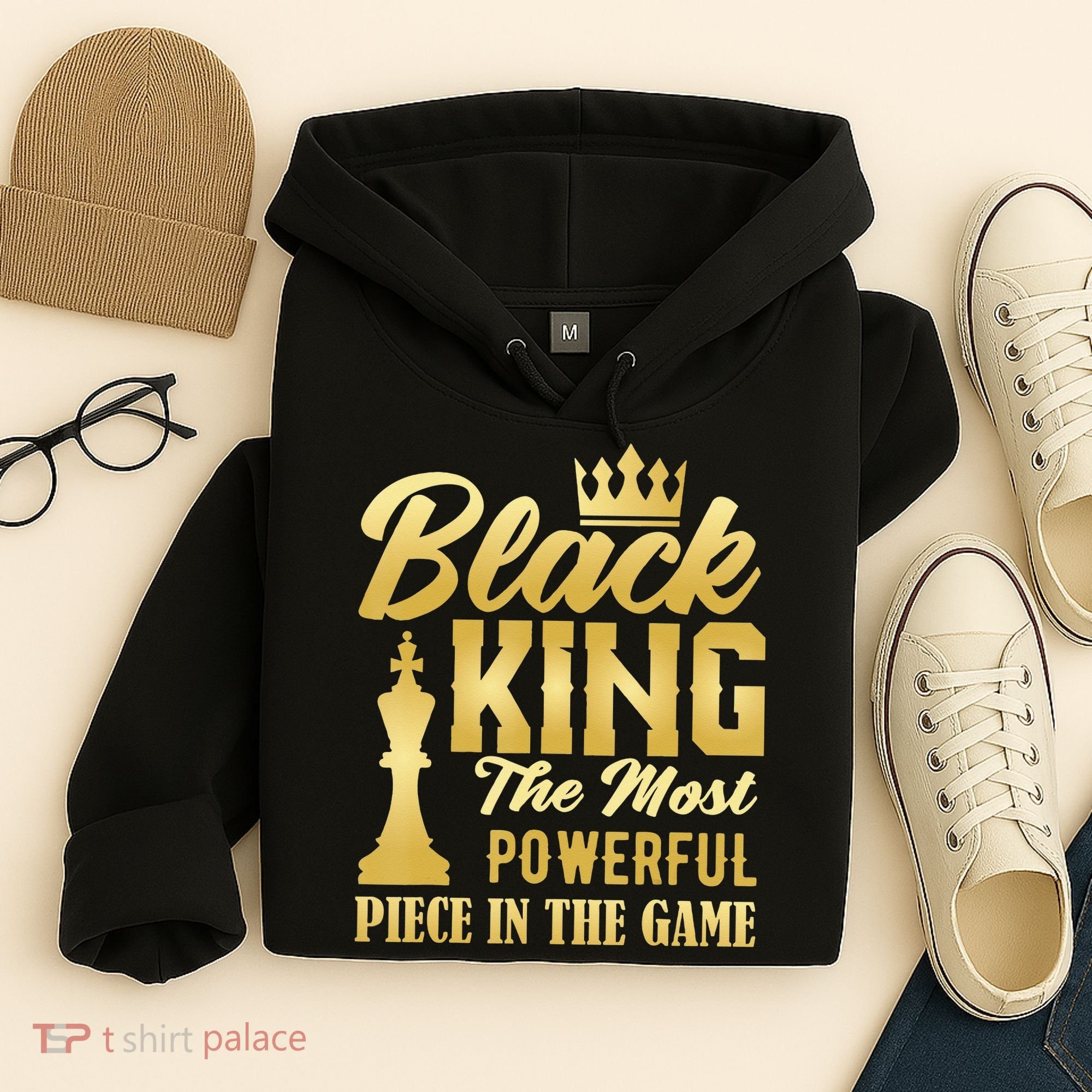 Black King The Most Powerful Piece in The Game Hoodie