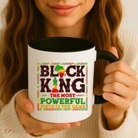 Black King The Most Powerful Piece In The Game Celebrate Black History Coffee Mug thumb 3