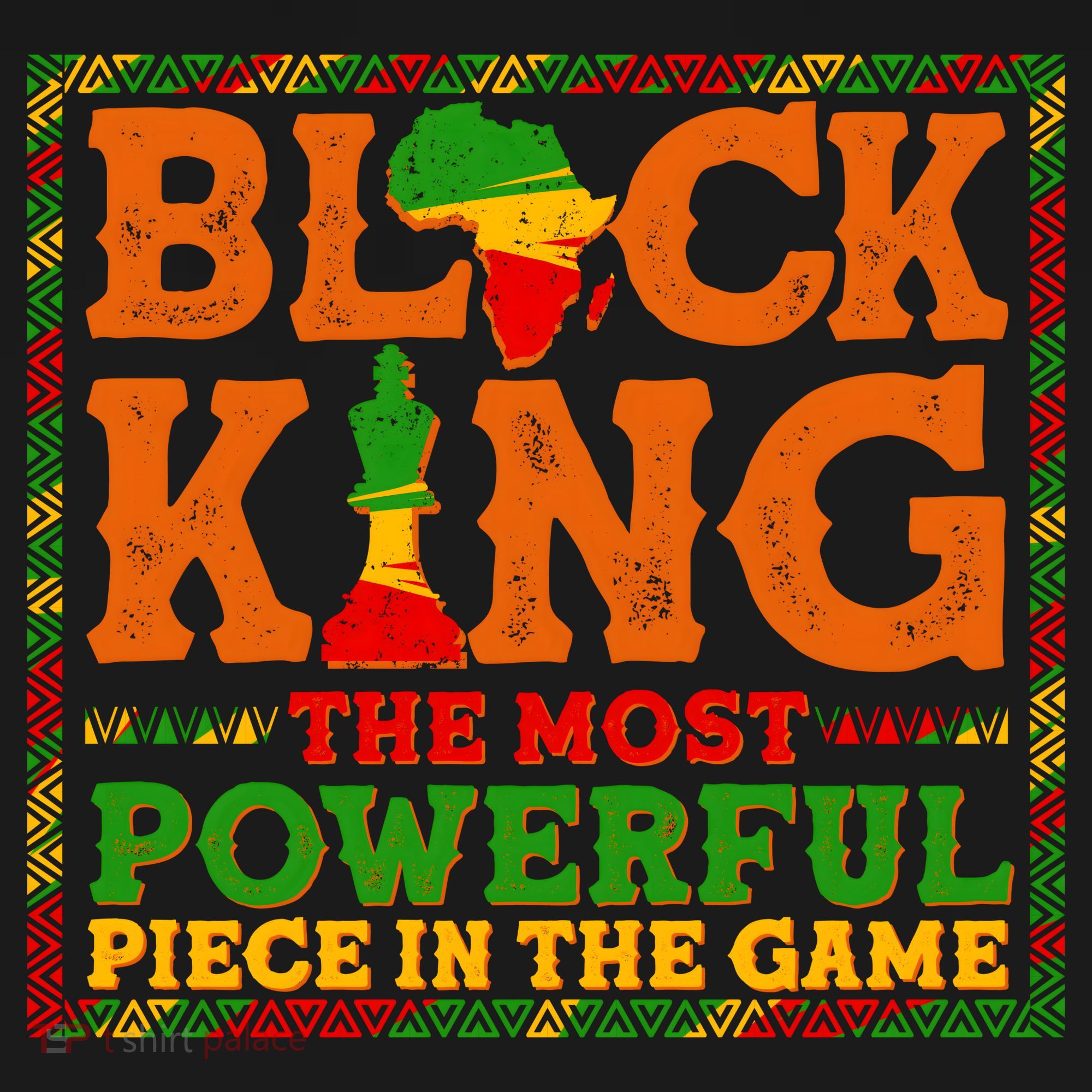 Black King The Most Powerful Piece In The Game Celebrate Black History Ornament