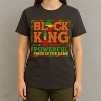 Black King The Most Powerful Piece In The Game Celebrate Black History T-Shirt thumb 4