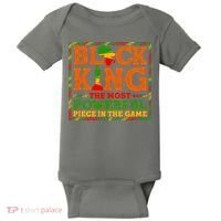 Black King The Most Powerful Piece In The Game Celebrate Black History Baby Bodysuit thumb 0