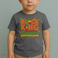 Black King The Most Powerful Piece In The Game Celebrate Black History Toddler T-Shirt thumb 2