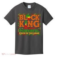 Black King The Most Powerful Piece In The Game Celebrate Black History Kids T-Shirt thumb 0