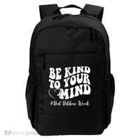 Be Kind To Your Mind Red Ribbon Week Groovy Backpack thumb 0