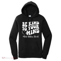 Be Kind To Your Mind Red Ribbon Week Groovy Women's Hoodie thumb 0
