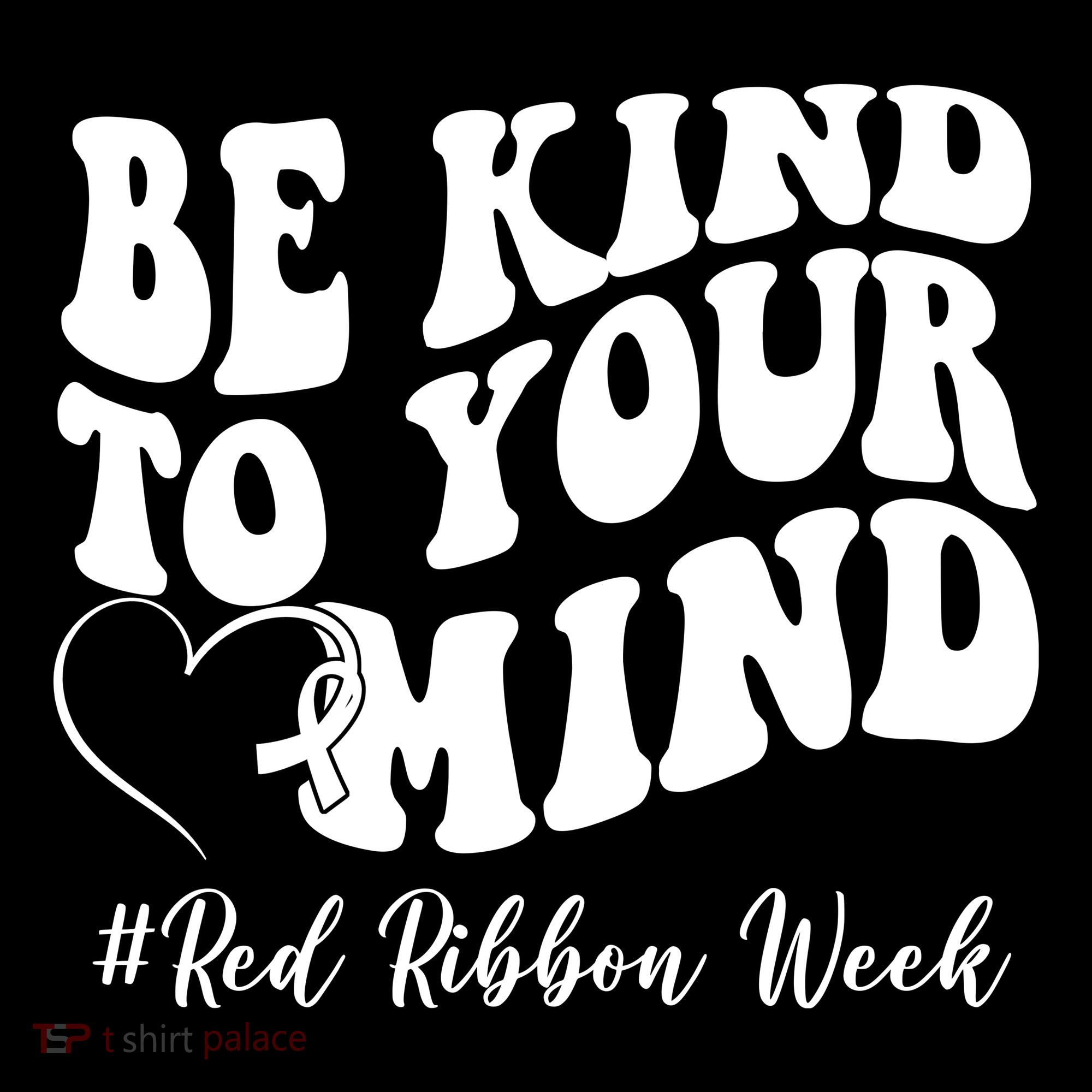 Be Kind To Your Mind Red Ribbon Week Groovy Women's Hoodie