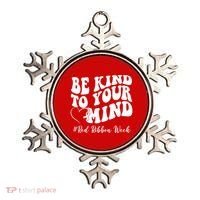 Be Kind To Your Mind Red Ribbon Week Groovy Ornament thumb 0