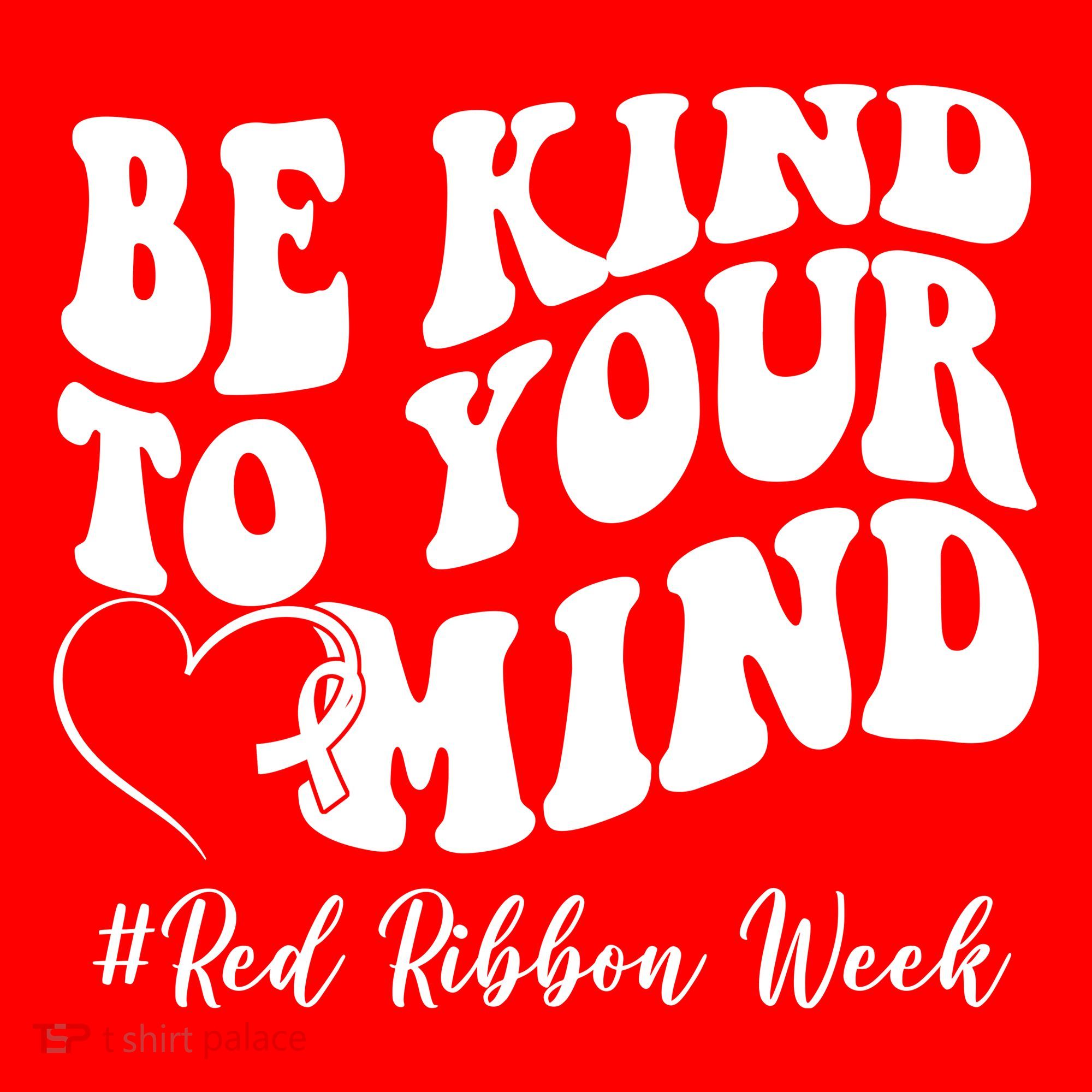 Be Kind To Your Mind Red Ribbon Week Groovy Visor