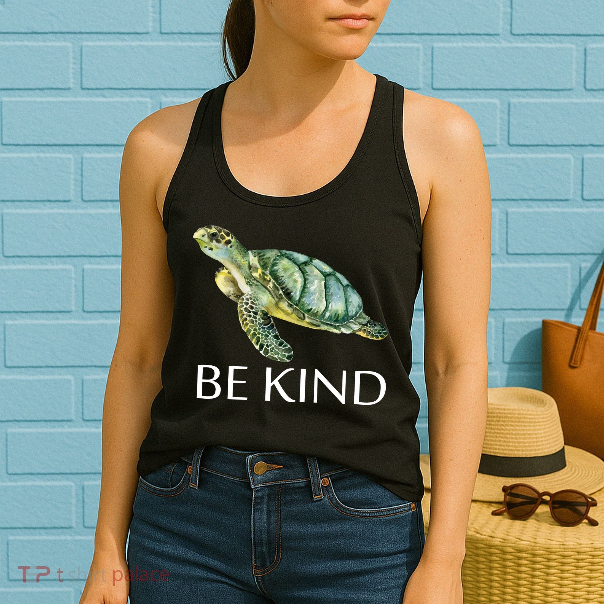 Be Kind Turtle Women's Tank Top