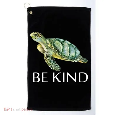 Be Kind Turtle Golf Towel