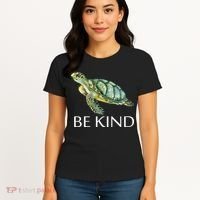 Be Kind Turtle Women's T-Shirt thumb 4
