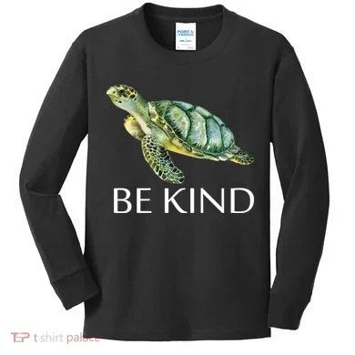 Be Kind Turtle Kids Long Sleeve Shirt