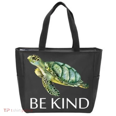 Be Kind Turtle Tote Bag