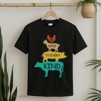 Be Kind To Every Kind Retro Vintage Funny Vegetarian Vegan T-Shirt thumb 2