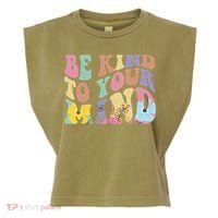 Be Kind To Your Mind Mental Health Garment-Dyed Women's Muscle Tee thumb 0