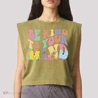 Be Kind To Your Mind Mental Health Garment-Dyed Women's Muscle Tee thumb 2