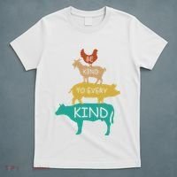 Be Kind To Every Kind Retro Vintage Funny Vegetarian Vegan T-Shirt thumb 5