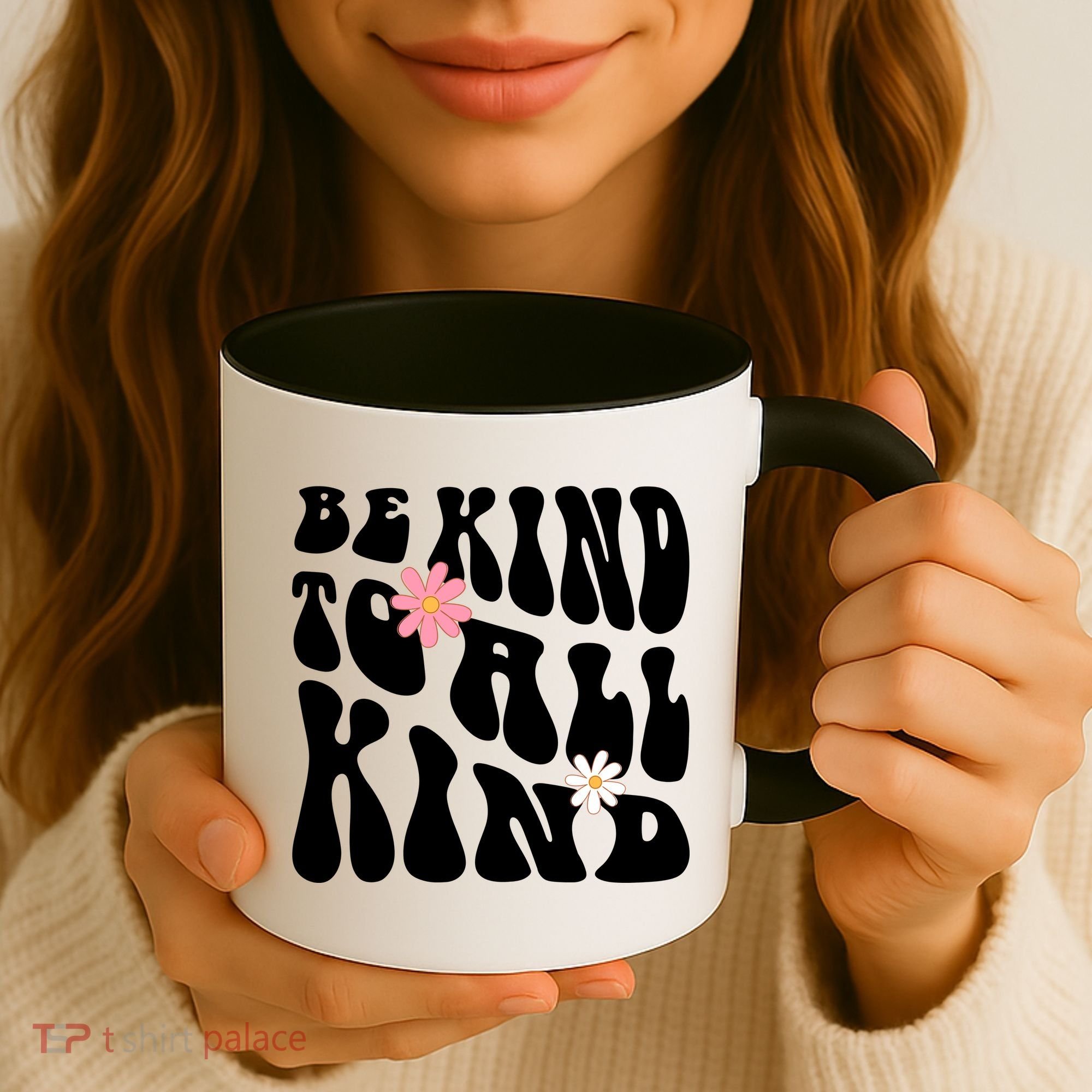 Be Kind To All Kind Retro Quote Coffee Mug