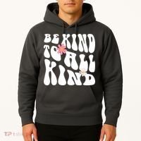 Be Kind To All Kind Retro Quote Hoodie thumb 2