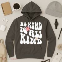 Be Kind To All Kind Retro Quote Hoodie thumb 3