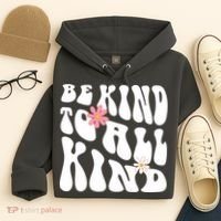 Be Kind To All Kind Retro Quote Hoodie thumb 4