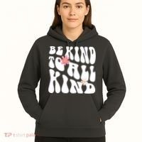 Be Kind To All Kind Retro Quote Hoodie thumb 5
