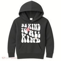 Be Kind To All Kind Retro Quote Kids Hoodie thumb 0