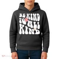 Be Kind To All Kind Retro Quote Kids Hoodie thumb 4
