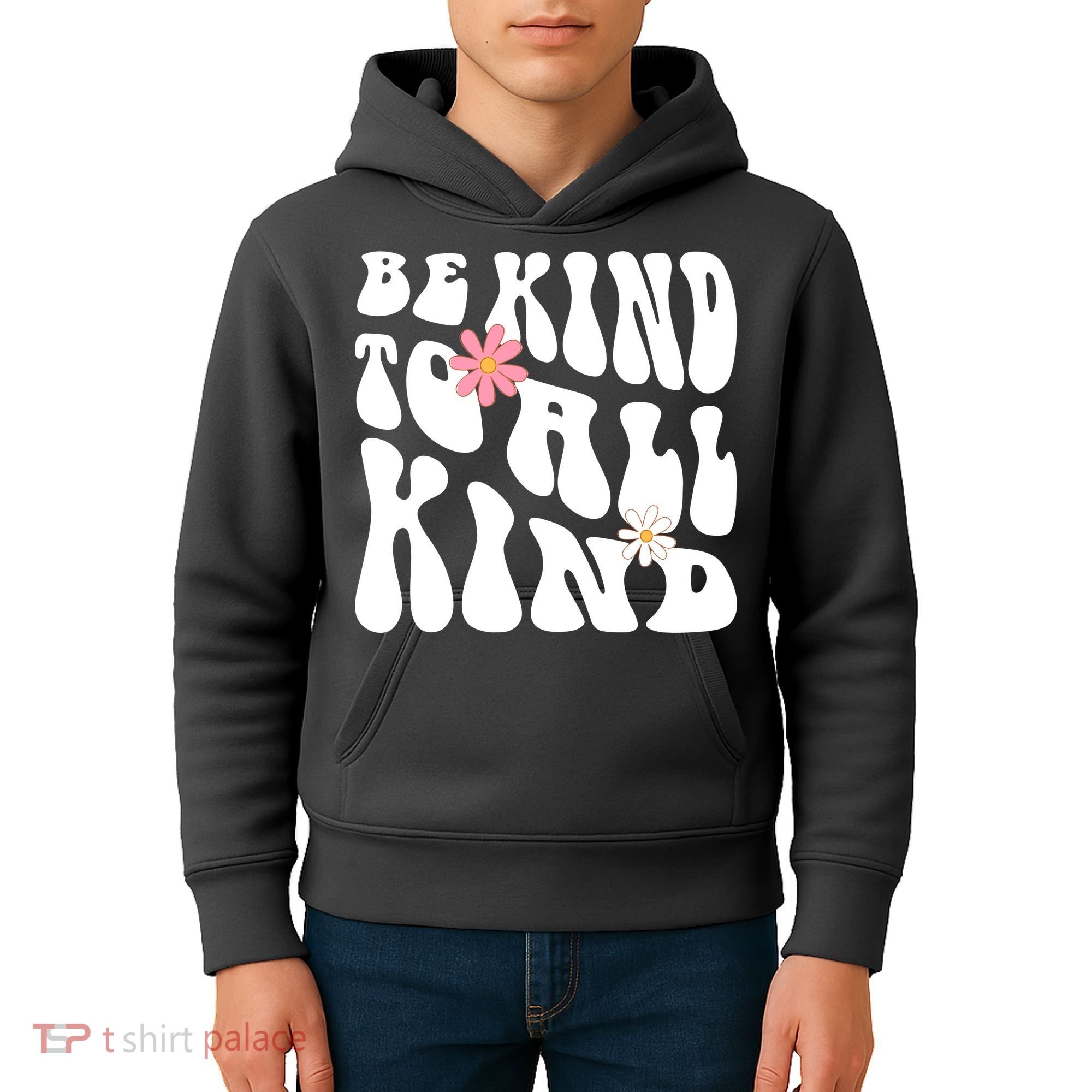 Be Kind To All Kind Retro Quote Kids Hoodie