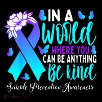 Be Kind Teal Purple Ribbon Suicide Prevention Awareness Coffee Mug thumb 5