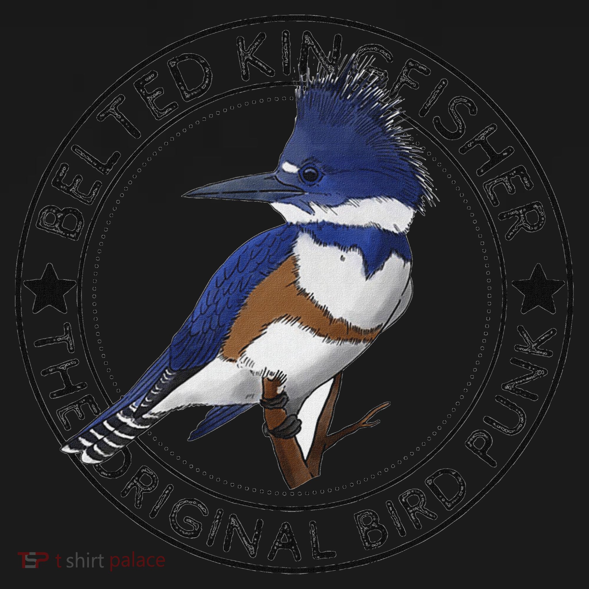 Belted Kingfisher The Original Bird Punk Pajama Set
