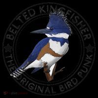 Belted Kingfisher The Original Bird Punk Ornament thumb 1