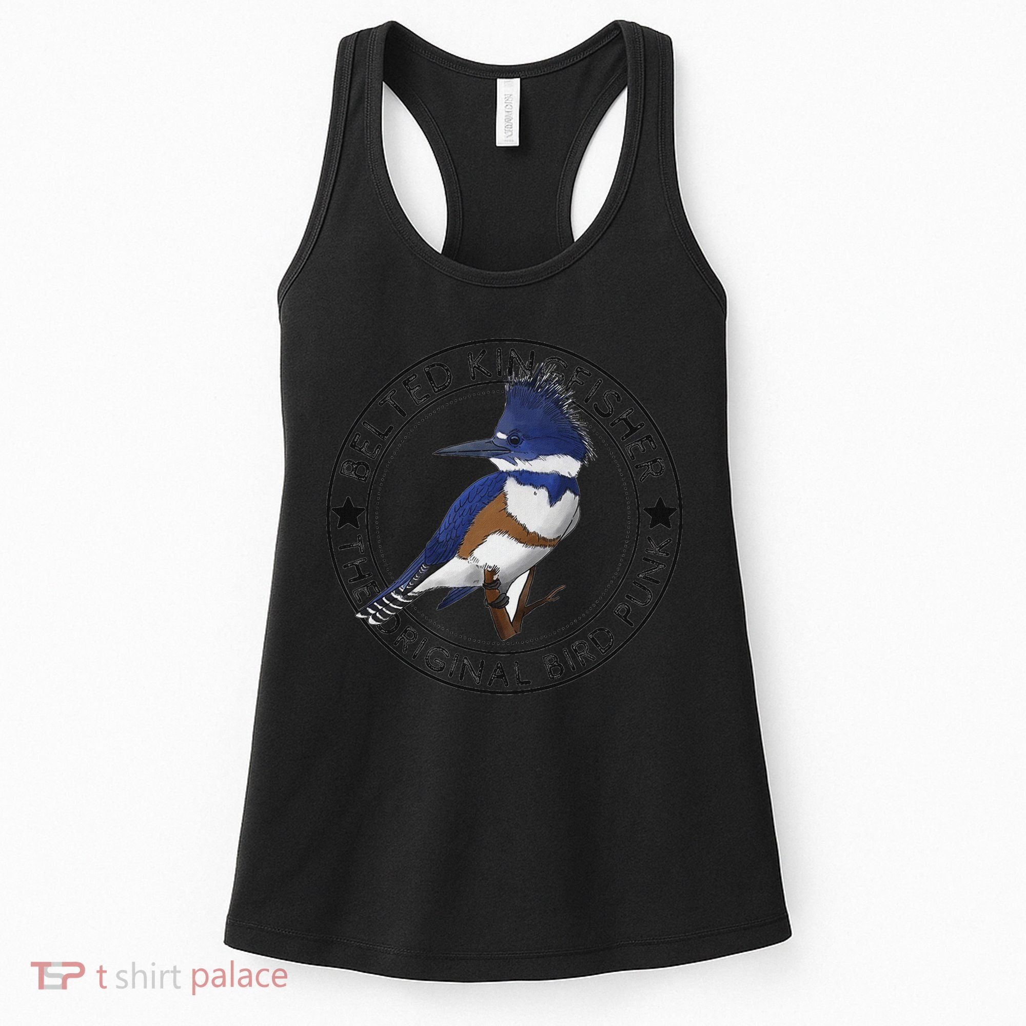 Belted Kingfisher The Original Bird Punk Women's Tank Top