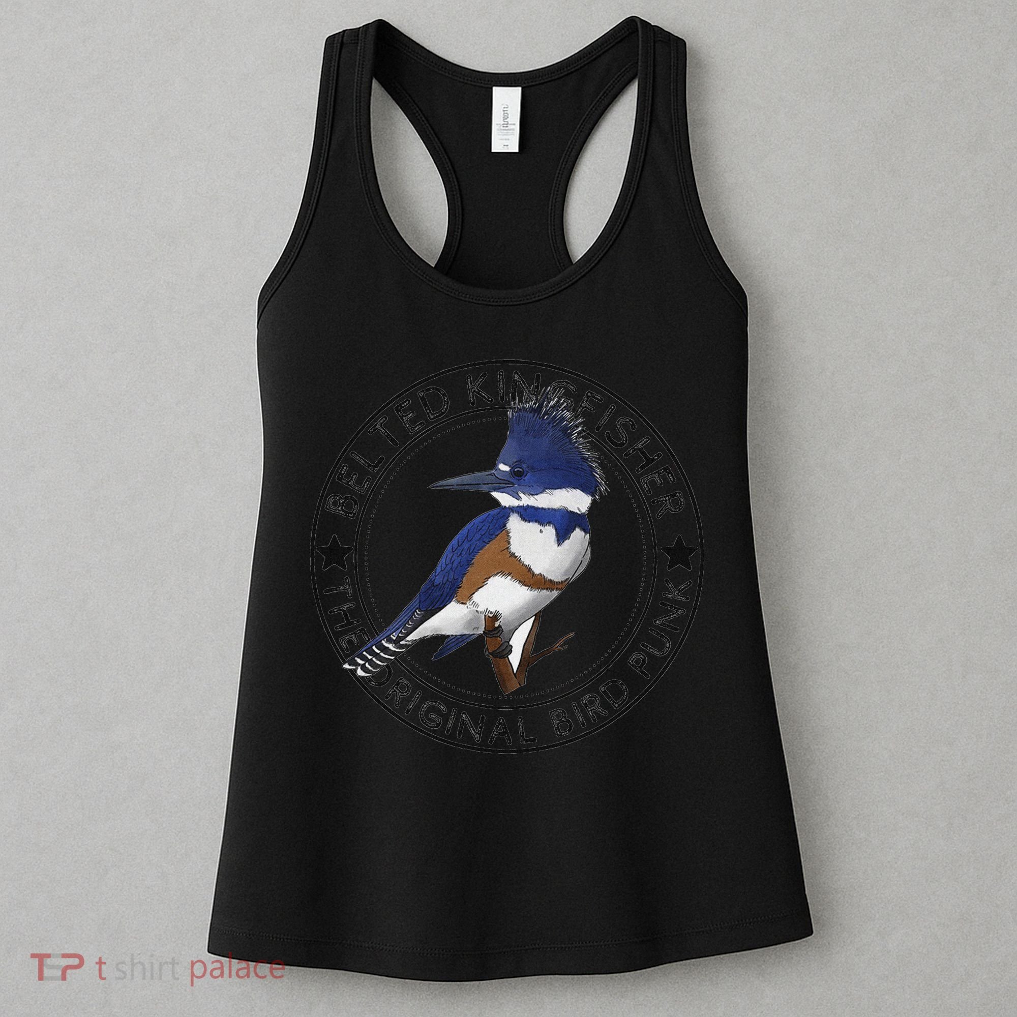 Belted Kingfisher The Original Bird Punk Women's Tank Top