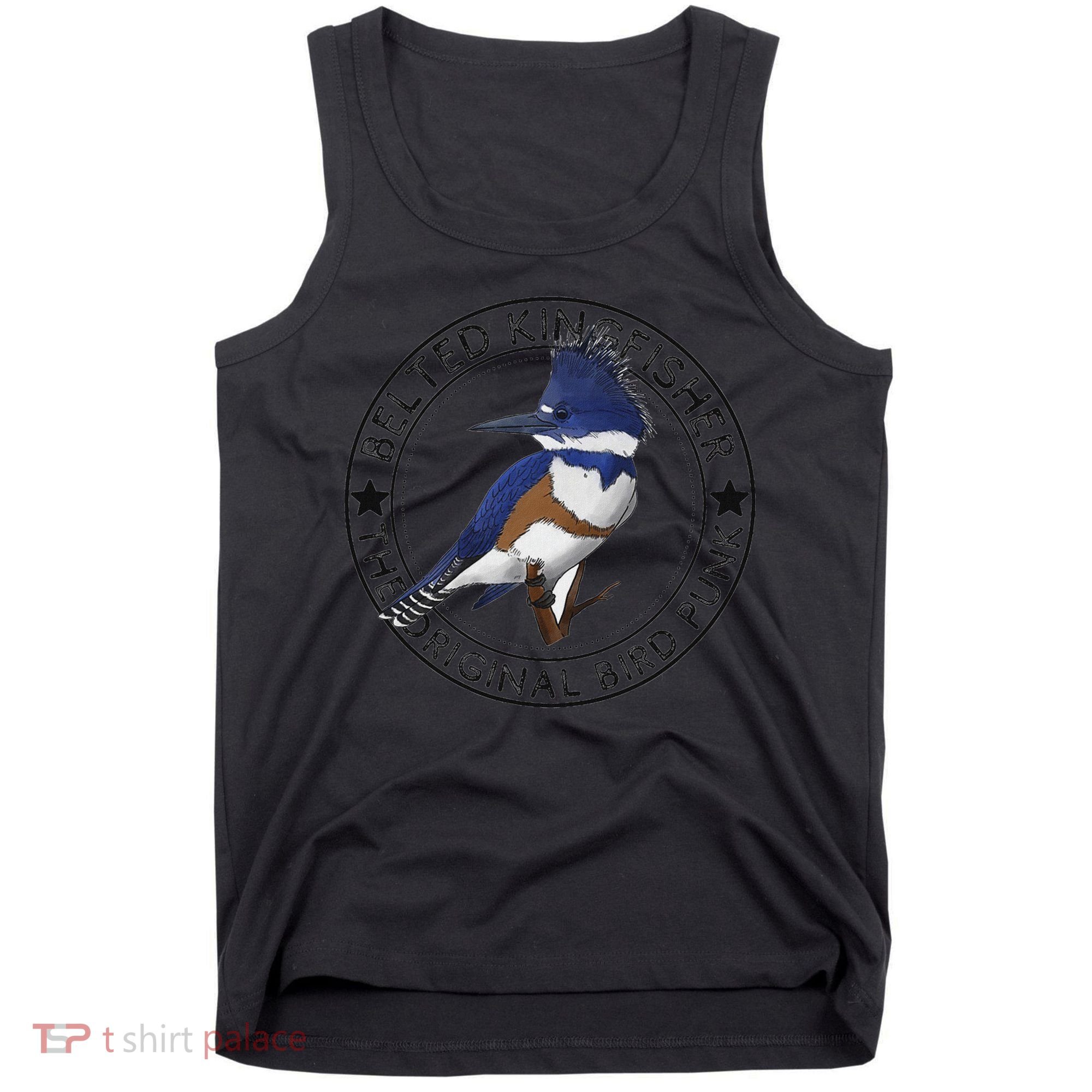 Belted Kingfisher The Original Bird Punk Tank Top