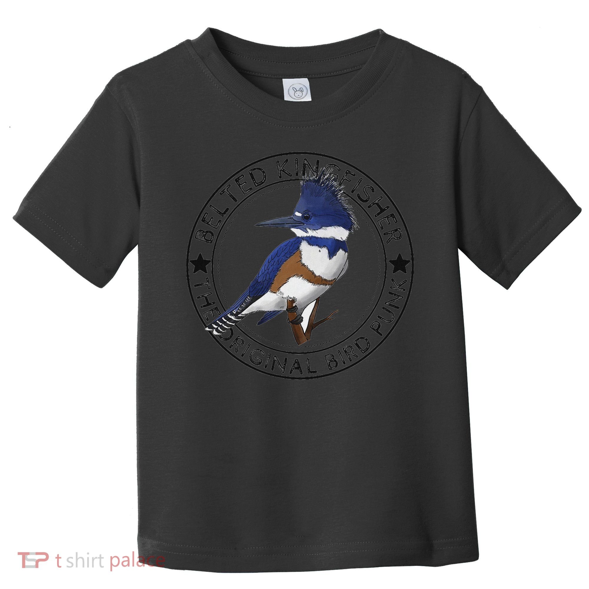 Belted Kingfisher The Original Bird Punk Toddler T-Shirt
